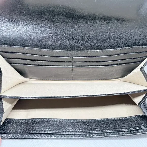 Chloé Black Lambskin Leather Wallet w/ Box & COA Card - Picture 7 of 12